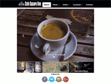 Tablet Screenshot of cafesquareone.com